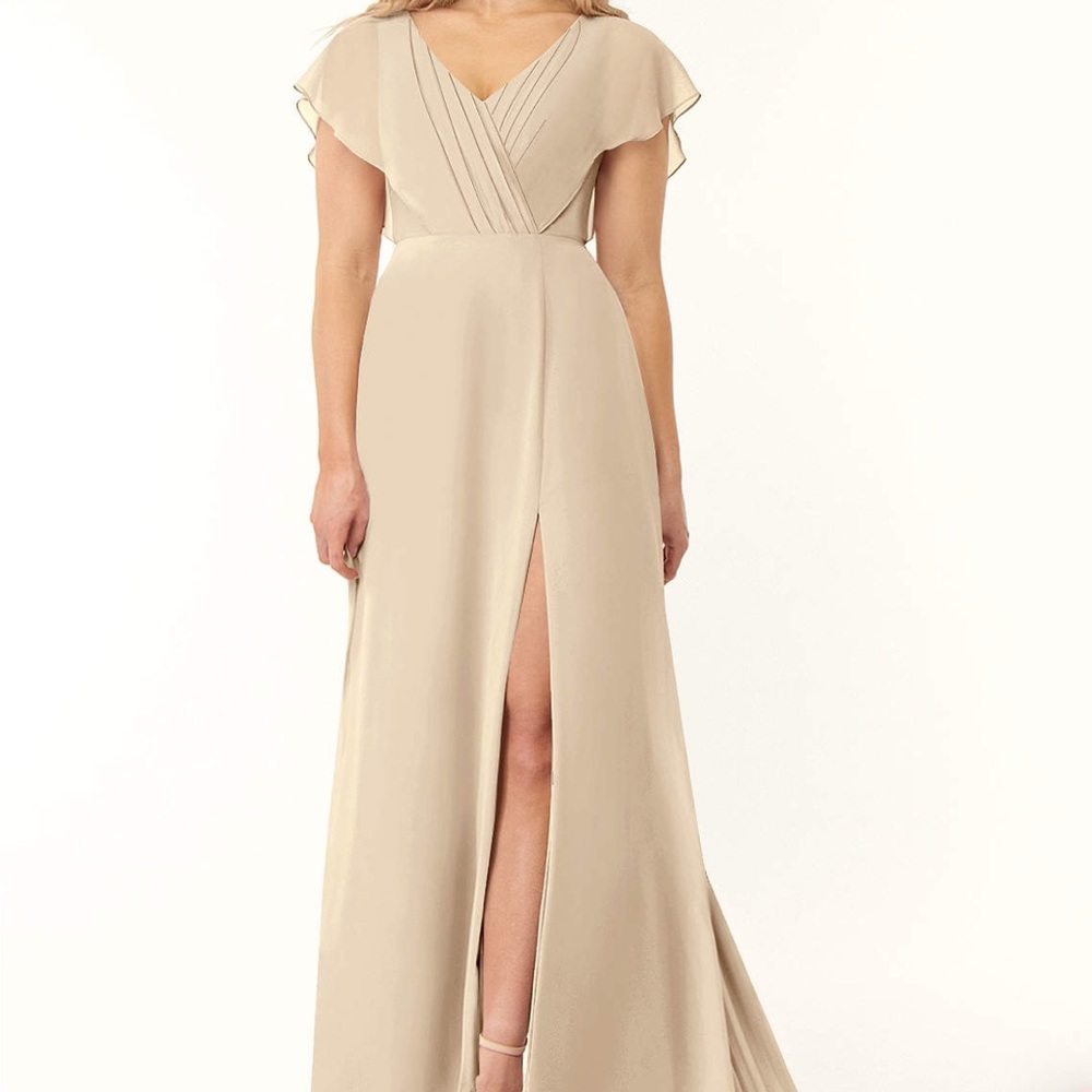 Pleated Chiffon Dress